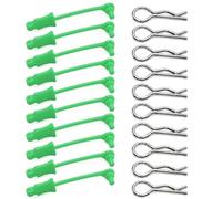 For Arrma 1/7 1/8 10Pcs Upgrade Body Clip Retainer Shell Post Column Mount Clips Parts Bent Springy R Pins RC Car RC Repairs Models Spare