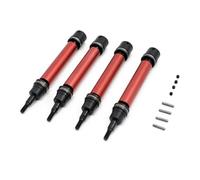 For Arrma 3s For Mega For Vorteks For Senton For Granite For Big Rock For Typhon 1/10 Slider Front Rear Drive Shaft Dogbones Set Upgrade RC Car Parts RC Car Drive Shafts(Red,Size 4pcs)