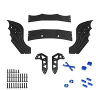 For ARRMA F1 For LIMITLESS 1/7 RC Car Carbon Fiber Diffuser Supports Rear Wing Support Frame Upgrade Repair Modify Parts RC Replacements Spare