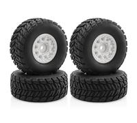 For Arrma For Mini For Mojave For Grom 1/14 4PCS 65mm Upgrade Tires 12mm Hex Hub RC Wheels Set - Off-Road Vehicle Accessory RC Repairs Models Spare