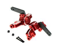 For Arrma For Mojave 4S 1/8 For Kraton For Outcast 4S 4X4 For BLX 1/10 Metal Steering Knuckle Steering Blocks RC Car Parts RC Car Steering Knuckle(Red)