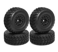 For ARRMA For Mojave For GROM 1/14 1/16 1/18 4pcs Tires And Wheels Hex 12mm Vacuum OD 2.56" RC Off On Road Short Course Truck Rims