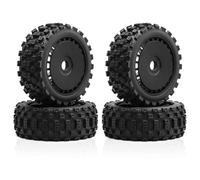 For ARRMA For Outcast For Kraton For Traxxas For E-Revo 1/8 Monster Truck Tires 17mm Hex Claw Chocolate Off Road Heavy Duty Bashing RC Replace Parts