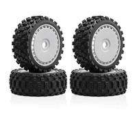 For ARRMA For Outcast For Kraton For Traxxas For E-Revo 1/8 Tire 17mm Hex 4PCS Claw Chocolate Off Road Heavy Duty Bashing Monster Truck RC Wheel Rim Tyre