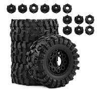 For ARRMA For Senton For Traxxas For Slash 1/10 Rc Car Short Course Truck Tires 4Pcs Interchangeable With 12mm 14mm 17mm Hex Hub Upgrade Parts RC Car Repair Kit