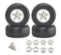 For Arrma For Senton For Traxxas For Slash 2WD 4X4 For VXL For Axial SCT10 L 1/10 Short Course Tires Wheels With 3 Adapters 12/14/17mm Hex RC Repairs Models Spare