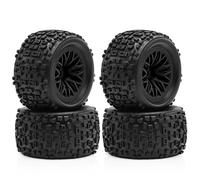 For Arrma For Typhon For Grom For Granite 1/18 4pcs 12mm Hex Wheel Tire Remote Control Car Upgrade Parts Accessories Models(Black)