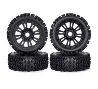 For ARRMA For Typhon For Talion For Traxxas For Redcat For Team For Kyosho For HPI 1/8 4pcs 121x43mm Wheel Tire 17mm Hex RC Car Off Road RC Tire Set