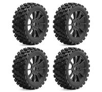 For ARRMA For Typhon For TRAXXAS For FS For Racing For KYOSHO MP10 For HSP 1/8 Scale RC Tires 17mm Hex 4PCS Claw Chocolate Off Road Rc Car Tires