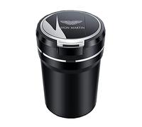 For Aston Martin DB11 DBX DBS DB9 V8 vantage V12 Car Ashtray with Lid LED Portable Ashtray Flame Retardant Smokeless Cigarette Ashtray Accessories,8 * 12cm