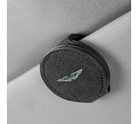 For Aston Martin V8 V12 Vantage DBS DBX DB11 DB9 Car Sun Visor Glasses Holder Emblem Car Sun Visor Holder Ticket Cards Clip Accessories,Black