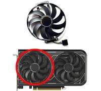 For ASUS for GeForce RTX4060 4060ti DUAL V2 8GB GDDR6 Graphics Card Replacement Fan(Left fan)