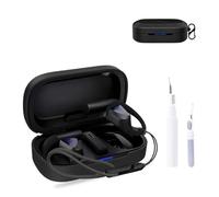for ASUS ROG Cetra Open Case Cover,NOUKAJU Earphone Protective Cover(with Carabiner + Lanyard + Cleaning Pen) Drop-Proof,Scratch-Proof,Shock-Proof,Case for ASUS ROG Cetra Open Earbuds(Black)