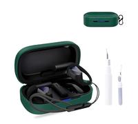 for ASUS ROG Cetra Open Case Cover,NOUKAJU Earphone Protective Cover(with Carabiner + Lanyard + Cleaning Pen) Drop-Proof,Scratch-Proof,Shock-Proof,Case for ASUS ROG Cetra Open Earbuds(Green)