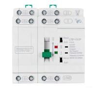 For ATS 4 Pole 110V Auto Manual Transfer Switch with 0.05s Quick Switching Undervoltage Overvoltage Protection 35mm DIN Rail Mount Supports 16A-63A for Home Office o(4P 63A 110V)