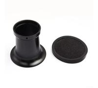 For ATV Motorcycle Air Filter Nozzle 50mm with Mesh Screen, Aluminum Alloy Carburetor Air Filter Cup for 24/26/28/30mm Carburetor Models, and Wear Resistant (Black)