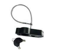 For ATV Street Bikes Motorcycle Handlebar Lock Handlebar Brake Handle Solid Lock Steel Disc Lock(Black)