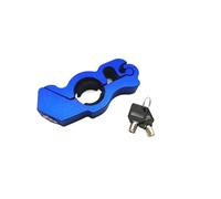 For ATV Street Bikes Motorcycle Handlebar Lock Handlebar Brake Handle Solid Lock Steel Disc Lock(Blue)