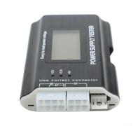 for atx Power Supply Tester for PC 24-Pin LCD Voltmeter for(Aluminum alloy black)