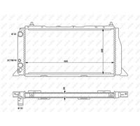 FOR AUDI 4000 B3 SALOON 893 894 8A2 RADIATORS 54603