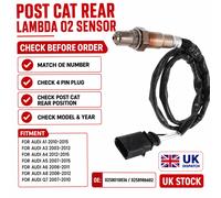 Lambda Sensor fits SEAT LEON 1P1 Post Cat 1.4 1.6 05 to 12 Oxygen Genuine Bosch