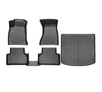 For Audi A4 2017-2025 TPE Floor Mats Trunk Mat All Weather Boot Liners Backrest(4PCS Set)