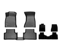 For Audi A4 2017-2025 TPE Floor Mats Trunk Mat All Weather Boot Liners Backrest(6PCS Carpets Set)