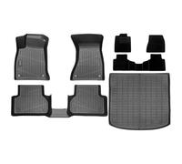 For Audi A4 2017-2025 TPE Floor Mats Trunk Mat All Weather Boot Liners Backrest(7PCS Full Set)