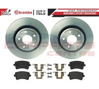 FOR AUDI A4 B8 A5 2008- REAR GENUINE OEM BREMBO BRAKE DISCS AND PADS SET 300mm