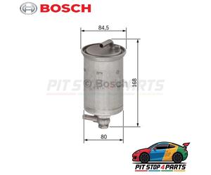 For Audi A4 Fuel Filter Bosch 0450906431 168 mm Premium Graded 2005-2008