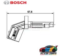 For Audi A6 ABS Wheel Speed Sensor Bosch 0265007930 Premium Graded 2005-2006