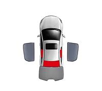 For Audi A6L C7 2012-2018,Magnetic Special Curtain Window SunShade Mesh Shade Blind Fully Covered(Rear 3 windows)