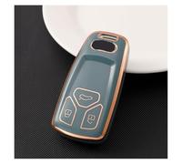 For Audi C6 R8 A1 A3 Q3 A4 A5 Q5 A6 S6 A7 B6 B7 B8 8P 8V 8L TT RS TPU Phnom Penh Car Key Cover Case Shell Sline Car Accessories(Grey)