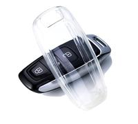for Audi Key Fob Cover Clear TPU Car Key Fob Case Fit for Audi A3 A6 A7 A8 E-Tron S3 S6 RS6 S7 RS7 Q7 SQ7 Q8 SQ8 Car Remote Key Case Shell Protector