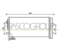 PRASCO AD810C001 Air conditioning condenser