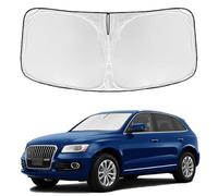 for Audi Q5 2014-2017 Windshield Sun Shade - 4 Layers Car Sunshades for Front Windows Shade Cover Custom Fit Q5 Sun Visor 240T Retractable Shade Blocks UV Rays Car Accessories