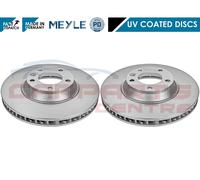 FOR AUDI Q7 PORSCHE CAYENNE VW TOUAREG FRONT MEYLE PLATINUM BRAKE DISCS 350MM