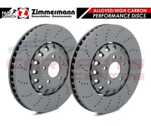 FOR AUDI RS4 B9 RS5 F53 FRONT PREMIUM ZIMMERMANN DRILLED BRAKE DISCS 4M0615301AM