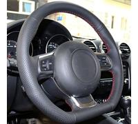 For AUDI TT 2008-2013 TTS 2011-2013 R8 2014 Artificial Leather Hand-stitched Car Steering Wheel Covers Case(6-Red Blue)