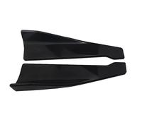 For Audi Universal 48CM Length Car Side Skirt Bumper Spoiler Splitter Car Spoiler Accessories Decorative Wing Sticker Fins(Bright Black)