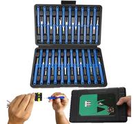 For Automotive Grade Terminal Removal Kit in 201 Stainless Steel for Extracting Pins from Wire Harness Connectors in Cars and Motorcycles (Blue)