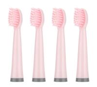 for AUX A11 Electric Toothbrush Replacement Heads Compatible for UPHYLIAN/KONKA/PHYLIAN Soft Brush Bristles Nozzles(4PCS Pink)
