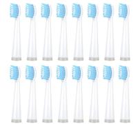 for AUX A11 Electric Toothbrush Replacement Heads Compatible for UPHYLIAN/KONKA/PHYLIAN Soft Brush Bristles Nozzles(16PCS White)