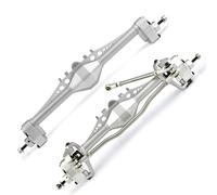 For Axial For Capra 1.9 For Unlimited Trail For Buggy For UTB Currie F9 For Scx10 1/10 RC Crawler Car Upgrade 2pcs Aluminum Alloy Front Rear Axle RC Axles(Silver)