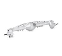 For Axial For Capra 1.9 For UTB For LCG 1/10 RC Crawler For Chassis Cheater Rigs CNC Aluminum F9 Offset Portal Axle With Servo Mounts RC Axles(Silver,Rear Axle)