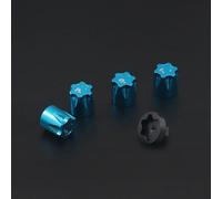 For Axial For SCX10 D90 For TRX4 TF2 CC01 For Capra Metal Wheel Rim Center Cap Cap M4 Nut 4PCS 1/10 RC Crawler Car Upgrade Parts RC Accessories