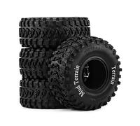 For Axial For SCX10 For AXP8 For MJX For CROSSRC 1/8 1/10 RC Car 4Pcs 135 * 55mm 2. Inch Rubber Tire Crawler Upgrade Parts Component