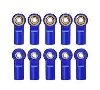 For Axial For SCX10 For Tamiya CC01 1/10 RC Crawler Parts Metal M4 Link Tie Rod End Ball Joint Shock Absorber Linkage Joints RC Links Linkages(Blue)