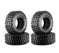 For Axial For SCX10 For Wraith RR10 For Capra For TRX4 1/8 1/10 Rc Car 4Pcs 135mm 2.6" Metal Beadlock Wheel Rim Rubber Tire Set Upgrade Parts Rc Drift Cars Parts