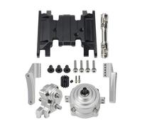For Axial For Scx10 Ii 90046 1/10 Rc For Rock Crawler Metal Front Planetary Gearbox Transfer Case Transmission Skid Plate Set Upgrade Parts RC Replacements Spare